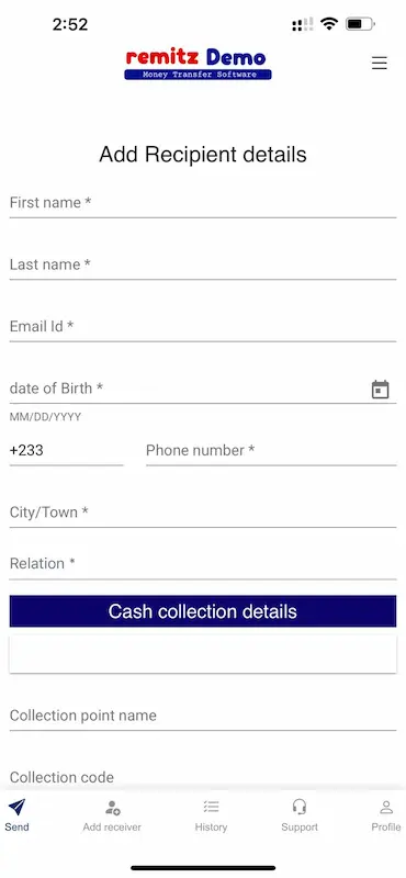Recipient Details